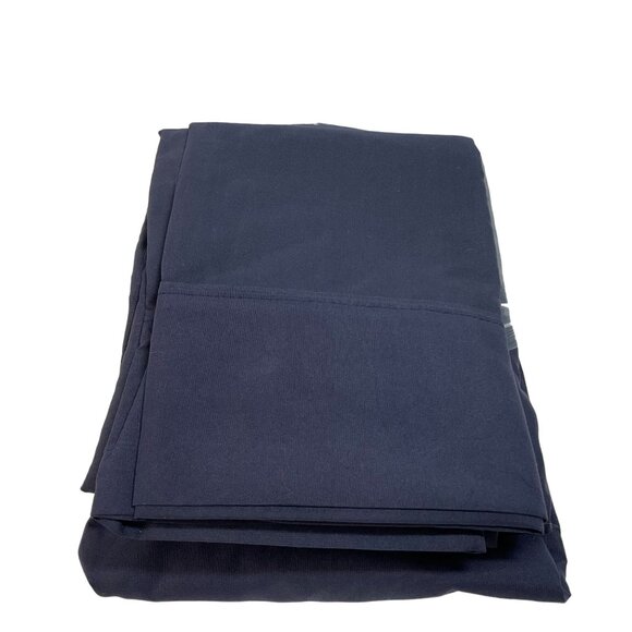 Yanbing Twin Bed Sheet Set - Twin Size Navy Blue New In Package with 2 Pillowcas - Picture 2 of 4